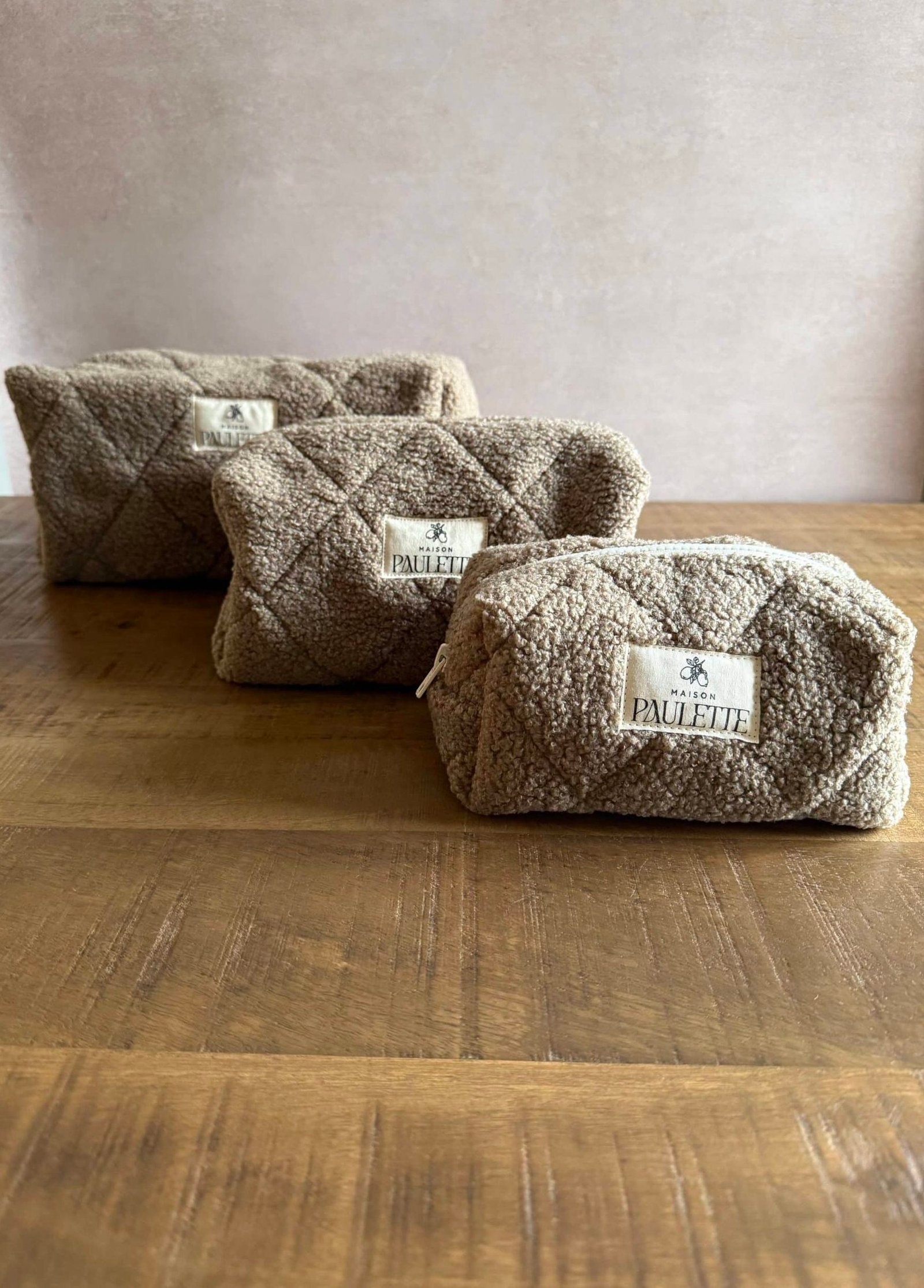 Trousse moumoute taupe