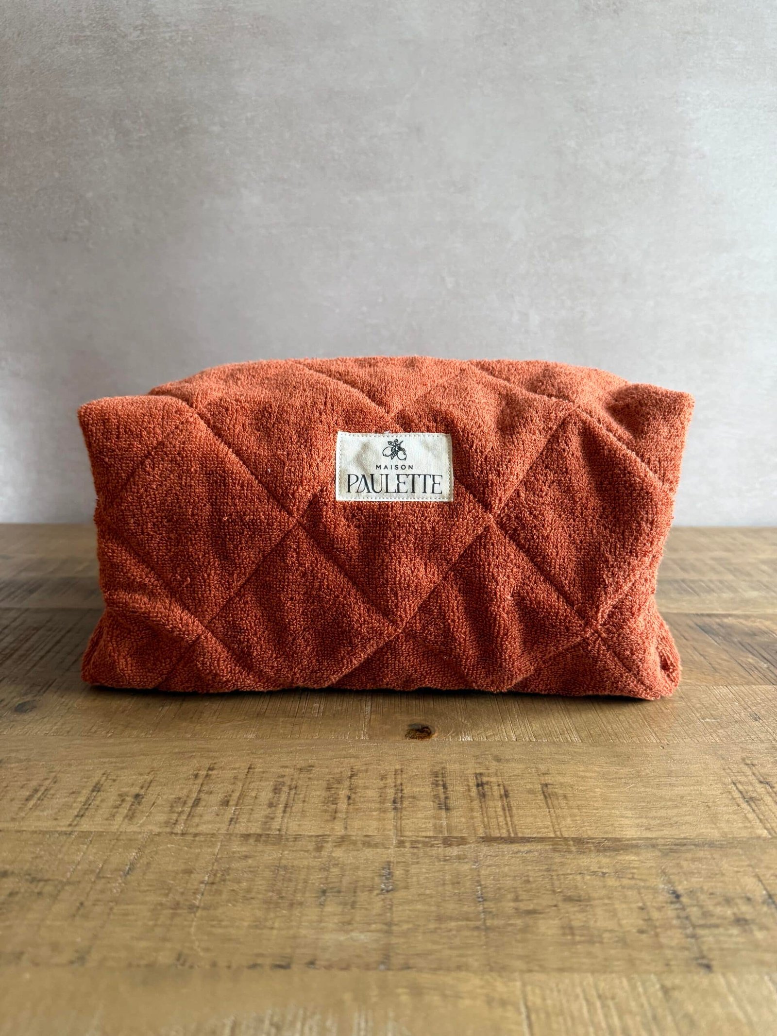 Trousse terracotta en tissu éponge – Image 4