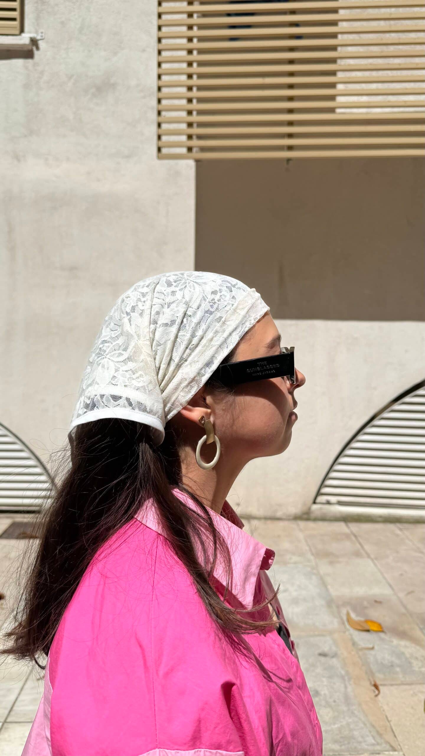 Foulard blanc en dentelle – Image 3