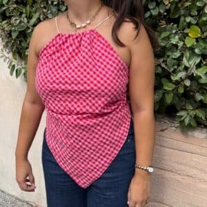 TOP ROSALIE — VICHY ROSE & ROUGE