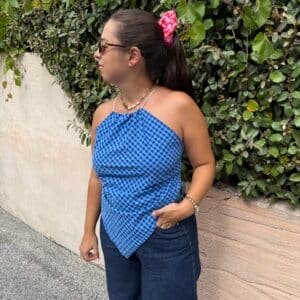 TOP BLEU AZUR